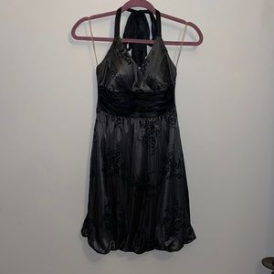 Satin Halter Dress